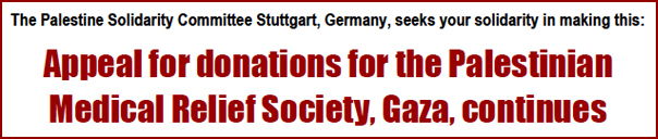 Spendenaufruf für Gaza